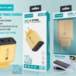 Αντάπτορας φόρτισης Fast Charge με 2 θύρες USB-A & Type-C - 20W - CX-176B - 271764