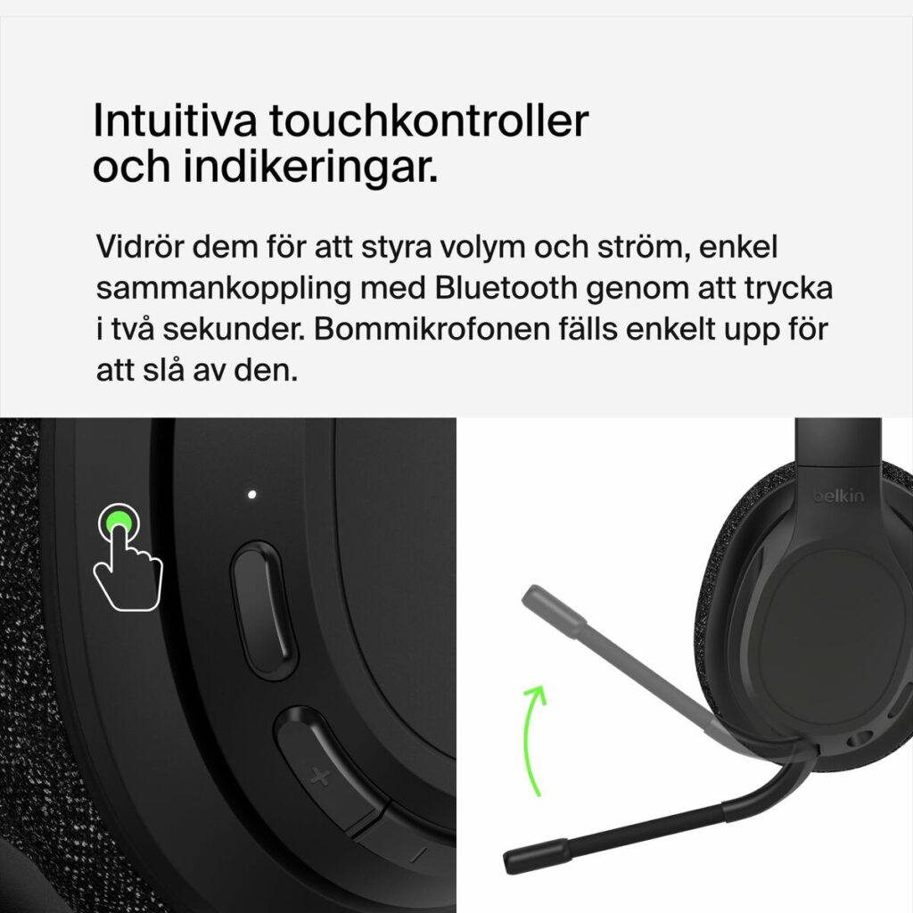Bluetooth Ακουστικά με Μικρόφωνο Belkin AUD005BTBLK