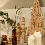 Διακόσμηση & Deco Σε Εορταστικό Πνεύμα Fir Tree Paulownia Wood Natural