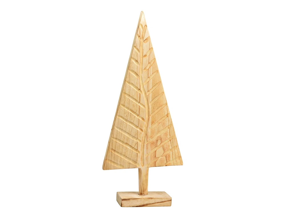 Διακόσμηση & Deco Σε Εορταστικό Πνεύμα Fir Tree Paulownia Wood Natural