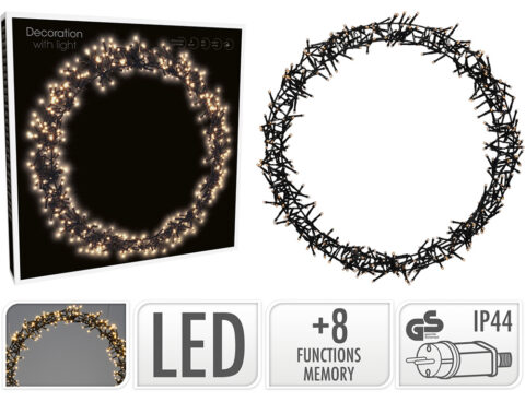 Διακοσμητικά Φωτεινά Στοιχεία Ring 48Cm 400Led Warm White Ax8107060