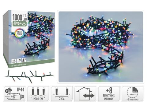 Διακοσμητικά Λαμπάκια Led Microcluster 1000Led Multi 20M Ax8560240