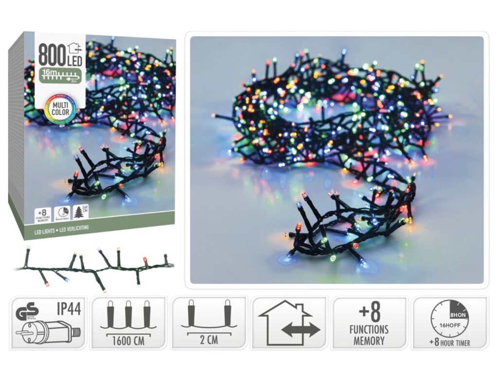 Διακοσμητικά Λαμπάκια Led Microcluster 800Led Multi 16M Ax8560230