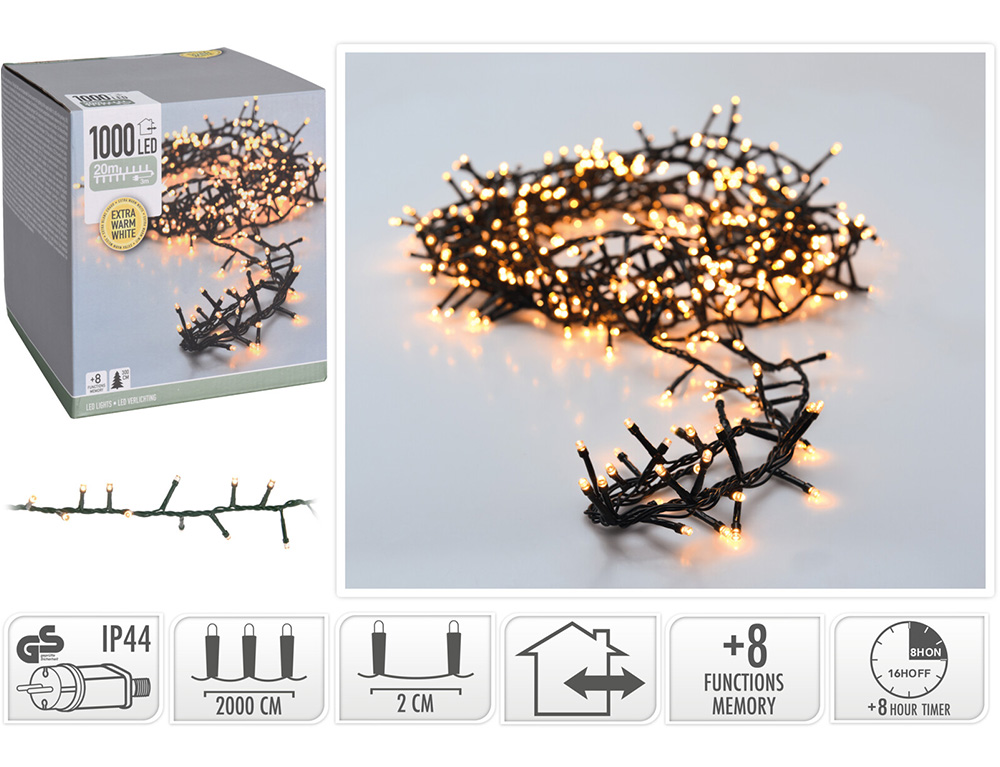 Διακοσμητικά Λαμπάκια Led Snake Ledlight 1000Led Extr Ww Ax8560340