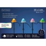 Διακοσμητικό φως για φυτά Lumineo 491763 Πολύχρωμο Mini Μανιτάρι (20 Μονάδες)