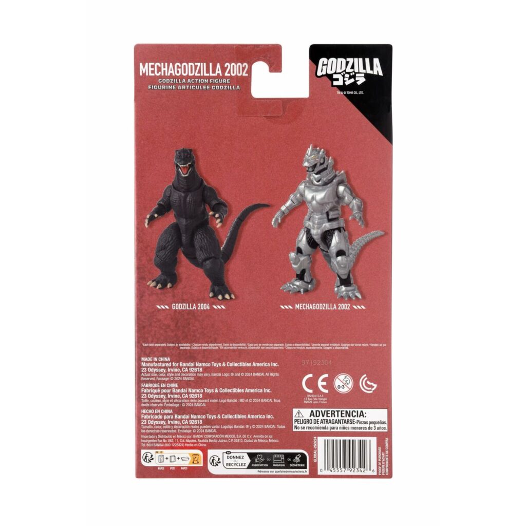 Εικόνες σε δράση Bandai MECHA GODZILLA 2002