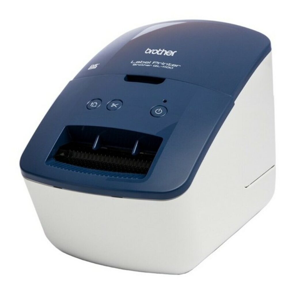 Εκτυπωτής για Ετικέτες Brother QL600BXX1 300 dpi 71 mm/s USB 2.0 Μπλε Λευκό Μαύρο Μπλε/Λευκό