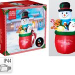 Εορταστική Διακόσμηση Μεγάλου Μεγέθους Snowman In Cup Inflatable Dif000290