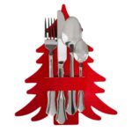 Εορταστικό Τραπέζι Acc Cutlery Holders Tree Redx4 Atmosphera 175993A