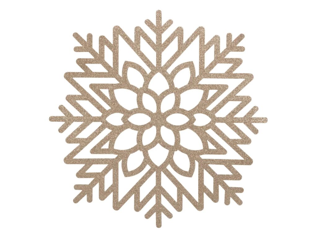Εορταστικό Τραπέζι Glitter Table Mat Snowflake X1 169556B