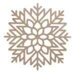 Εορταστικό Τραπέζι Glitter Table Mat Snowflake X1 169556B