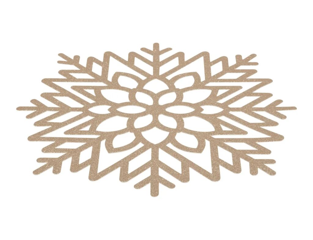 Εορταστικό Τραπέζι Glitter Table Mat Snowflake X1 169556B