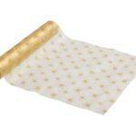Εορταστικό Τραπέζι Gold Star Organza Roll 28X500 Atmosphera 199324