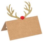 Εορταστικό Τραπέζι Kraft Reindeer Place Tag X8 Atmosphera 183360