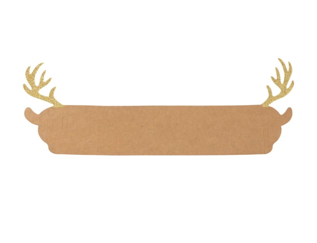 Εορταστικό Τραπέζι Napkin Ring Kraft Reindeer X8 Atmosphera 191100