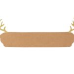 Εορταστικό Τραπέζι Napkin Ring Kraft Reindeer X8 Atmosphera 191100