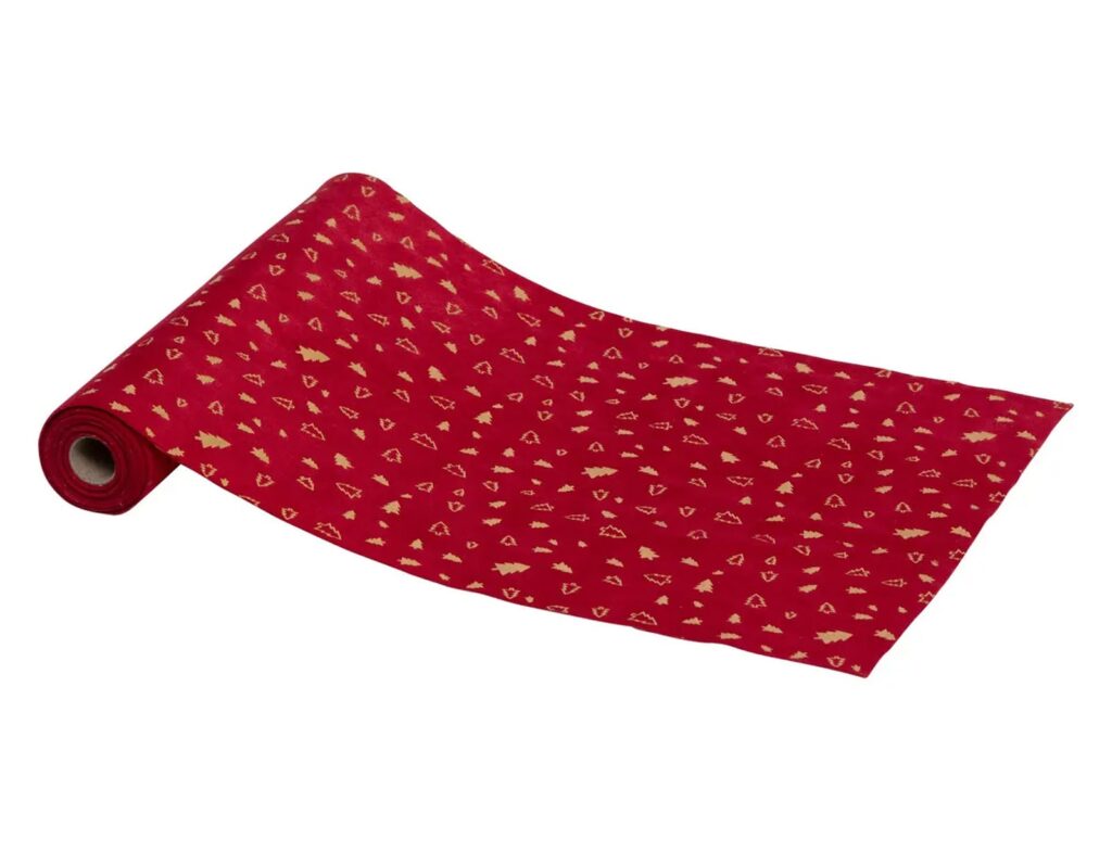 Εορταστικό Τραπέζι Tree Red Velvet Roll 28X300 Atmosphera 199265