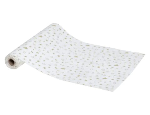 Εορταστικό Τραπέζι Tree White Velvet Roll 28X300 Atmosphera 199270