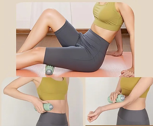 Επαναφορτιζόμενο Massage Roller - USB - 813607 - Green