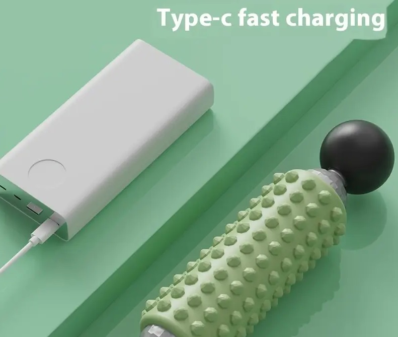 Επαναφορτιζόμενο Massage Roller - USB - 813607 - Green