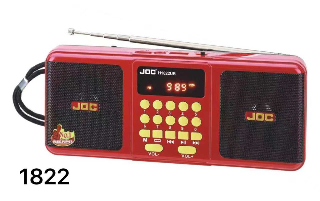 Επαναφορτιζόμενο ραδιόφωνο - JOC-1822 - 818224 - Red