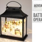 Φαναράκι Με Led Και Χειμερινό Τοπίο - 30X16X36Cm