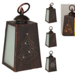 Φωτιστικά Μπαταρίας & Ηλιακά Lantern Led Flame 10X19Cm 3Ass Xx8324070