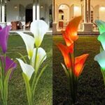 Φωτιζόμενα διακοσμητικά λουλούδια LED με ηλιακό πάνελ - 2pcs - 150302 - White