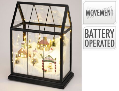 Φωτιζόμενο Σπιτάκι Με Led - 25.5X15.2X33Cm