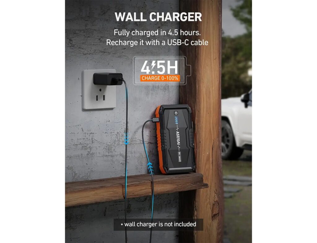 Ηλεκτρικές Τρόμπες  3 In 1 Jump Starter Power Bank Sos Lights Astroai
