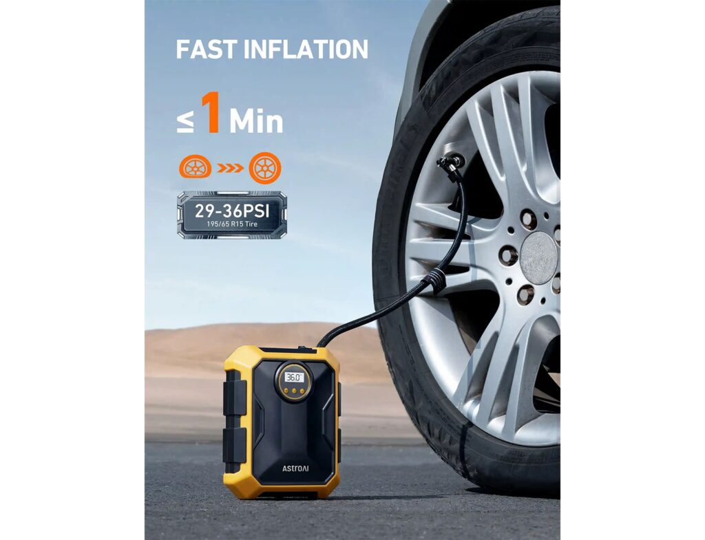 Ηλεκτρικές Τρόμπες  Air Compressor Astroai Czk-3674 12V Dc 100Psi Yell