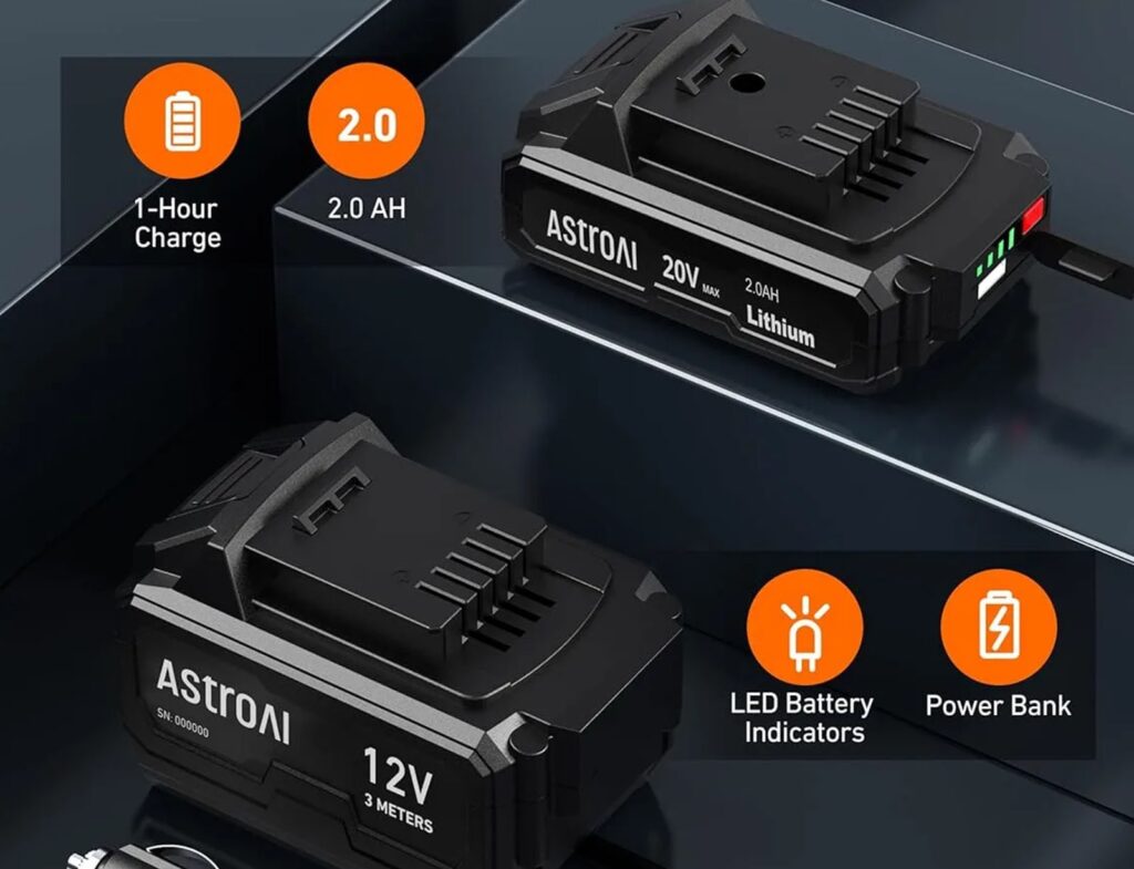 Ηλεκτρικές Τρόμπες  Cordless Tire Inflator Astroai 48972