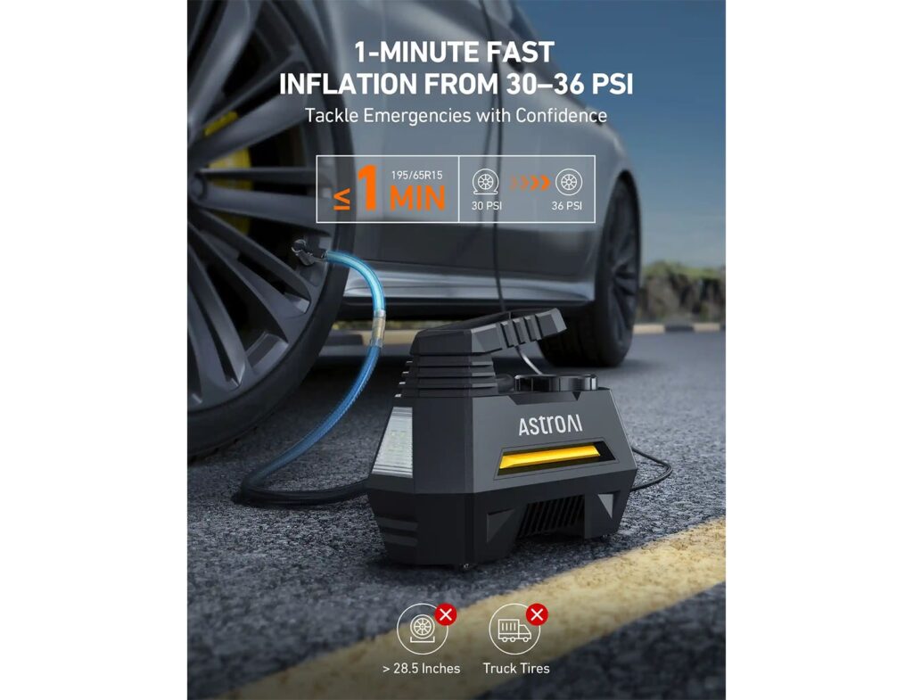 Ηλεκτρικές Τρόμπες  Portable Air Compress Astroai Czk-3631