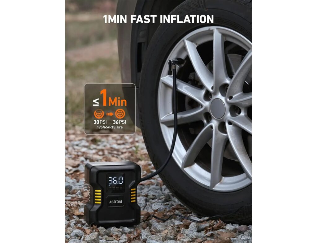 Ηλεκτρικές Τρόμπες  Portable Air Compressor Astroai Jy21P160-12