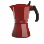 Ιταλικη καφετιερα JATA Cafetera de inducción roja vulcano Κόκκινο Αλουμίνιο 12 Kopper (1 μονάδα)