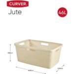 Καλάθι για τα Ρούχα Curver Yute Λευκό Πλαστική ύλη 45 L