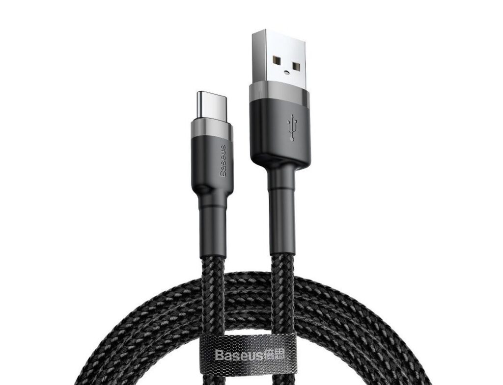 Καλώδιο Baseus Usb-C - 2Α - 2M - Γκρι/ Μαύρο