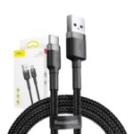 Καλώδιο Baseus Usb-C - 2Α - 2M - Γκρι/ Μαύρο
