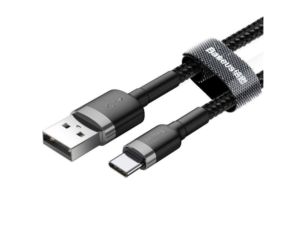 Καλώδιο Baseus Usb-C - 2Α - 2M - Γκρι/ Μαύρο