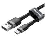 Καλώδιο Baseus Usb-C - 2Α - 2M - Γκρι/ Μαύρο