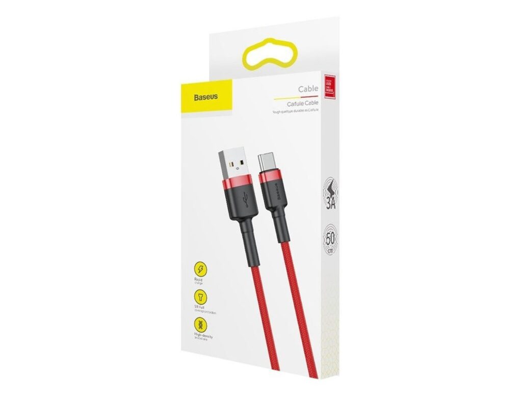 Καλώδιο Baseus Usb-C - 2Α - 2M - Kόκκινο