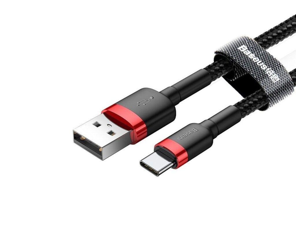 Καλώδιο Baseus Usb-C - 2Α - 2M - Μαύρο/Κόκκινο
