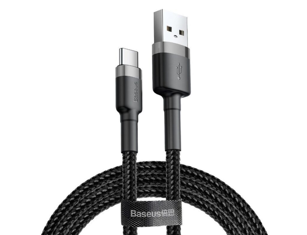 Καλώδιο Baseus Usb-C - 2Α - 3M - Μαύρο/Γκρι