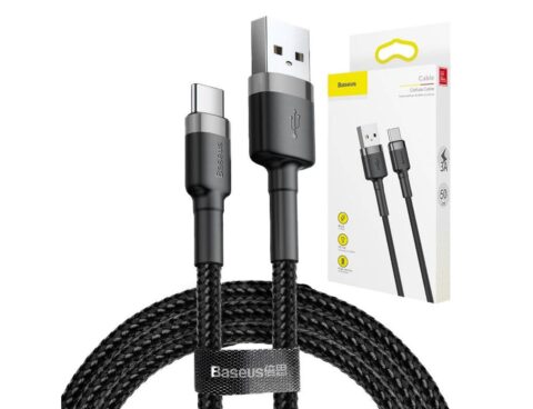 Καλώδιο Baseus Usb-C - 2Α - 3M - Μαύρο/Γκρι