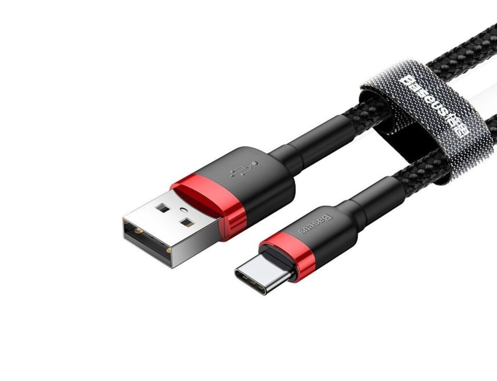 Καλώδιο Baseus Usb-C - 2Α - 3M - Μαύρο/Κόκκινο