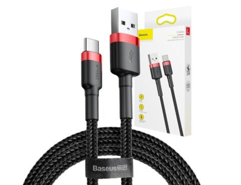 Καλώδιο Baseus Usb-C - 2Α - 3M - Μαύρο/Κόκκινο