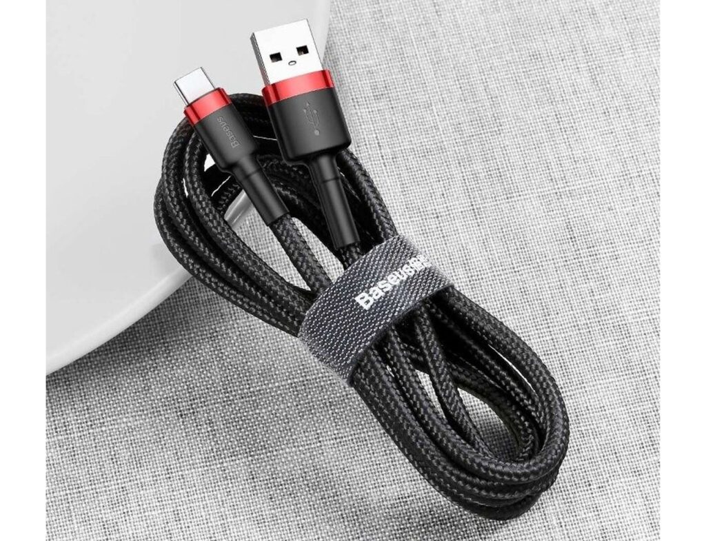 Καλώδιο Baseus Usb-C - 2Α - 3M - Μαύρο/Κόκκινο