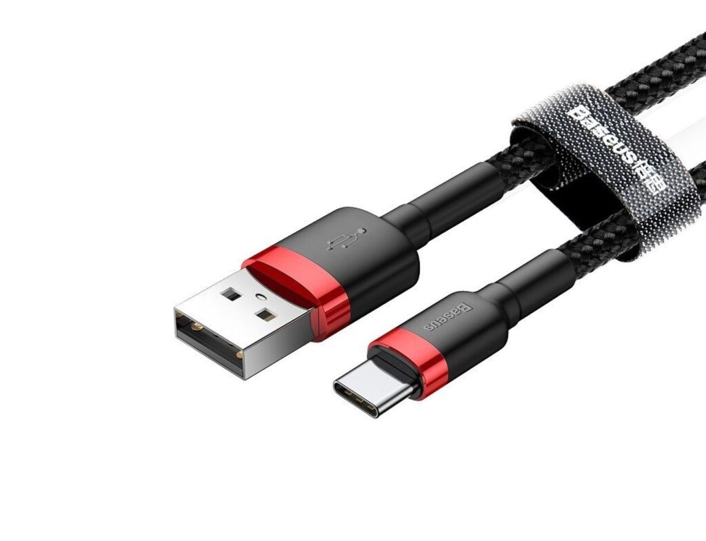 Καλώδιο Baseus Usb-C - 3Α - 0.5M - Κόκκινο/Μαύρο