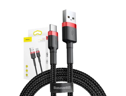 Καλώδιο Baseus Usb-C - 3Α - 0.5M - Κόκκινο/Μαύρο