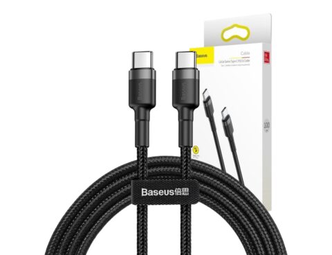 Καλώδιο Baseus Usb-C - 60W - 1M - Γκρι/ Μαύρο